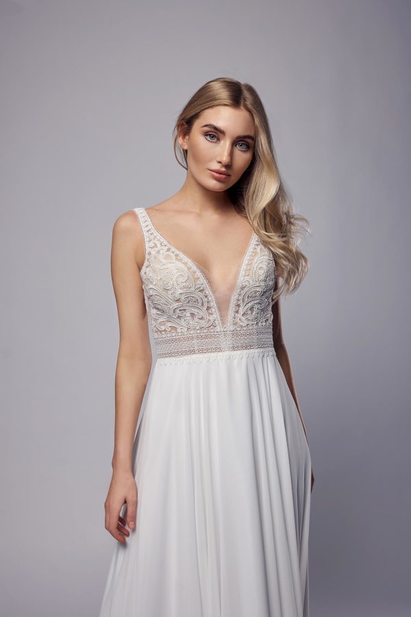 Amera Vera Light 2023 Standesamtkleid AL105 (2) Juno das Hochzeitshaus Standesamtmode Meinersen