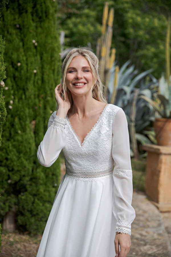 Standesamtkleid 2023 A7310 2 Juno das Hochzeitshaus Standesamtmode Meinersen