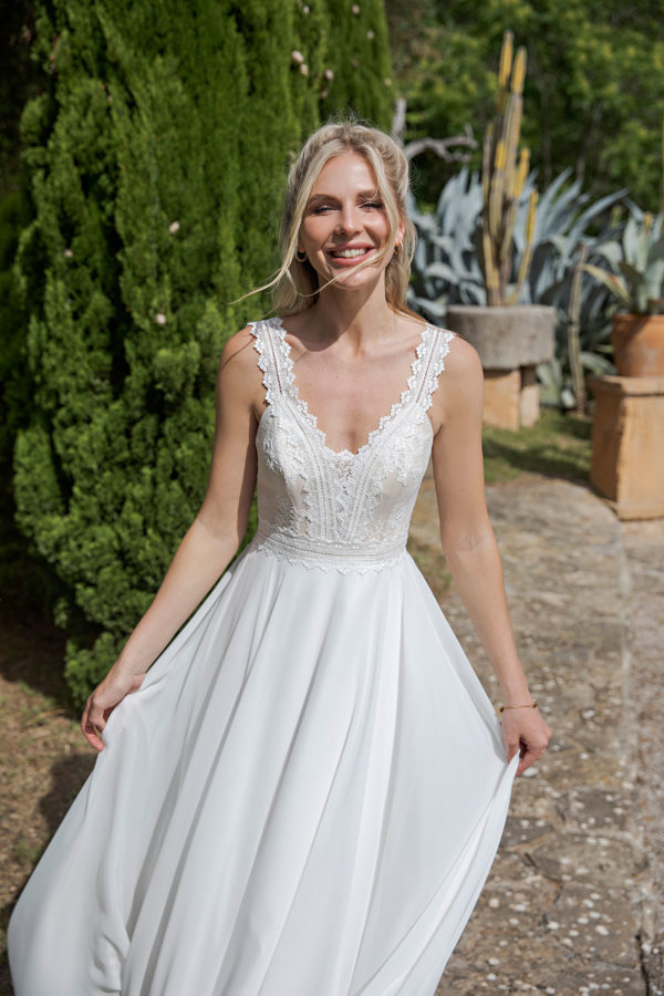 Standesamtkleid 2023 A7312 2 Juno das Hochzeitshaus Standesamtmode Meinersen