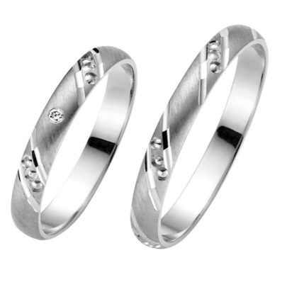Eheringe Trauringe Weissgold 03445 WG Juno das Hochzeitshaus Meinersen