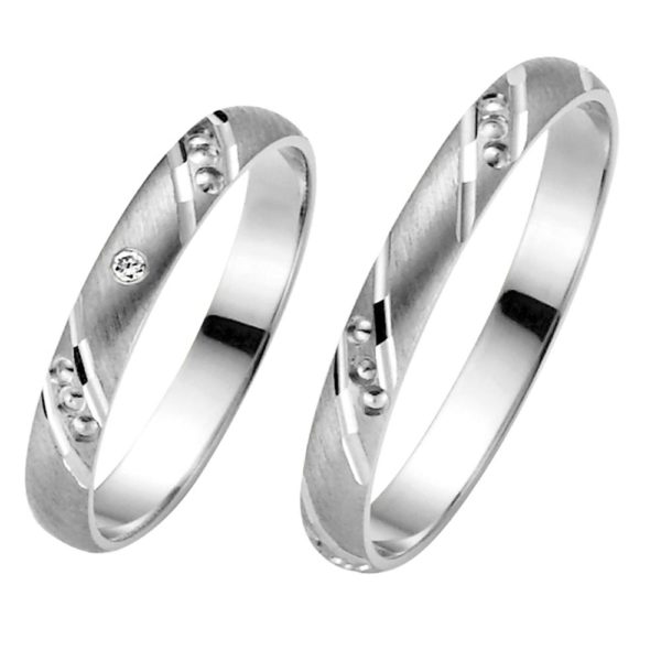 Eheringe Trauringe Weissgold 03445 WG Juno das Hochzeitshaus Meinersen