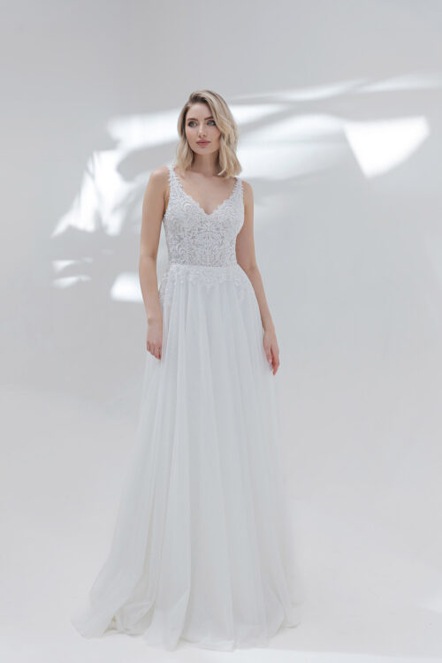 AnnAngelex Kollektion 2025 Standesamtkleid ivory B2555 (1) Juno das Hochzeitshaus Brautmode Meinersen Wolfsburg Gifhorn