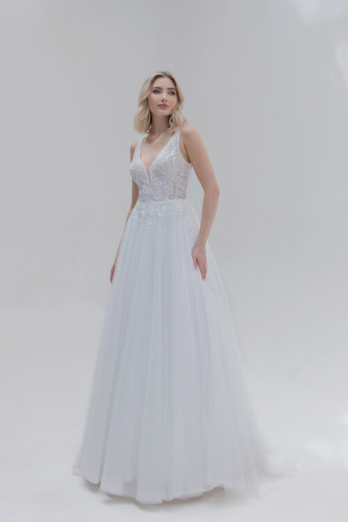 AnnAngelex Kollektion 2025 Standesamtkleid ivory B2558 (1) Juno das Hochzeitshaus Brautmode Meinersen Wolfsburg Gifhorn