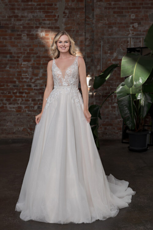 Duett 2025 ivory Hochzeitskleid DT350 1 Juno das Hochzeitshaus Hochzeitsmode Meinersen Wolfsburg Gifhor