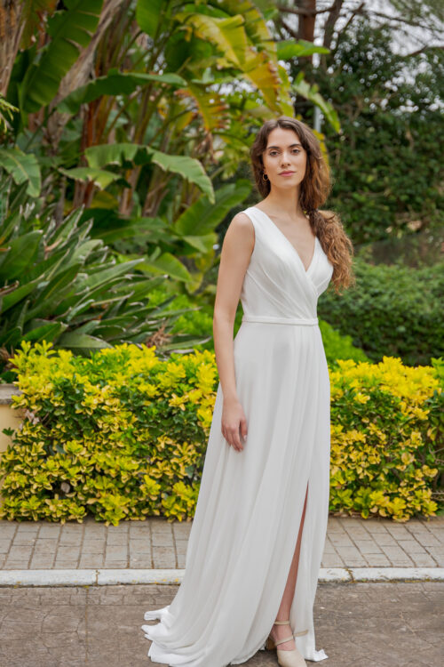Fevronia Kollektion 2026 ivory Standesamtkleid AM129 (1) Juno das Hochzeitshaus Meinersen Gifhorn