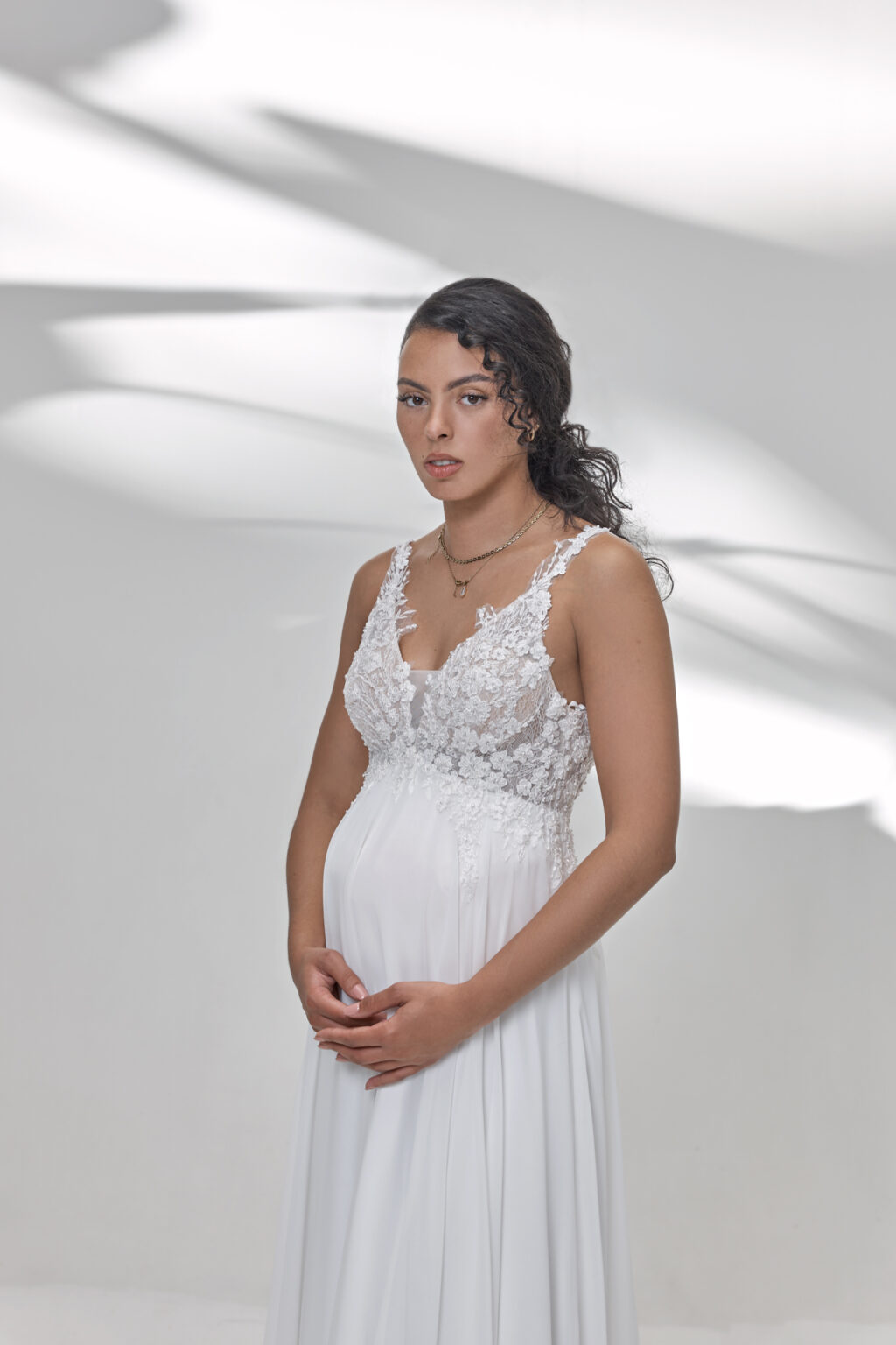 Lohrengel Light Kollektion 2025 Standesamtkleid LBS05 2 Juno das Hochzeitshaus Hochzeitsmode Meinersen Wolfsburg Gifhorn