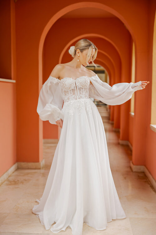 AnnAngelex Kollektion 2026 ivory Standesamtkleid B2657 (1) Juno das Hochzeitshaus Meinersen Gifhorn